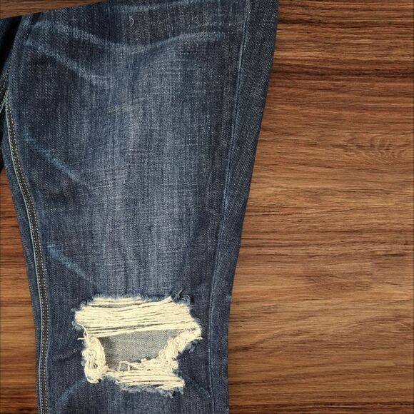 American Eagle Distressed Tom Girl Style Denim Jeans - Picture 3 of 9